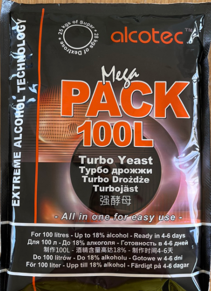 Турбо дріжджі Alcotec Mega Pack 100L